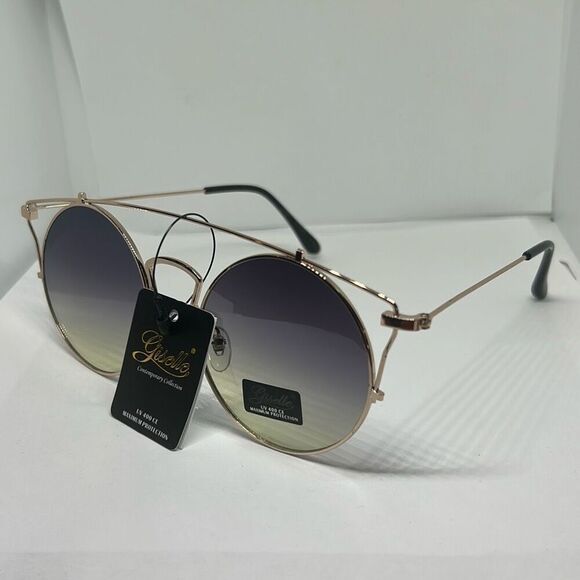Giselle Round Metal Sunglasses - Picture 1 of 3